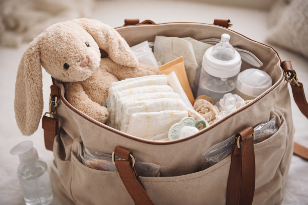 wat moet er in een luiertas baby checklist